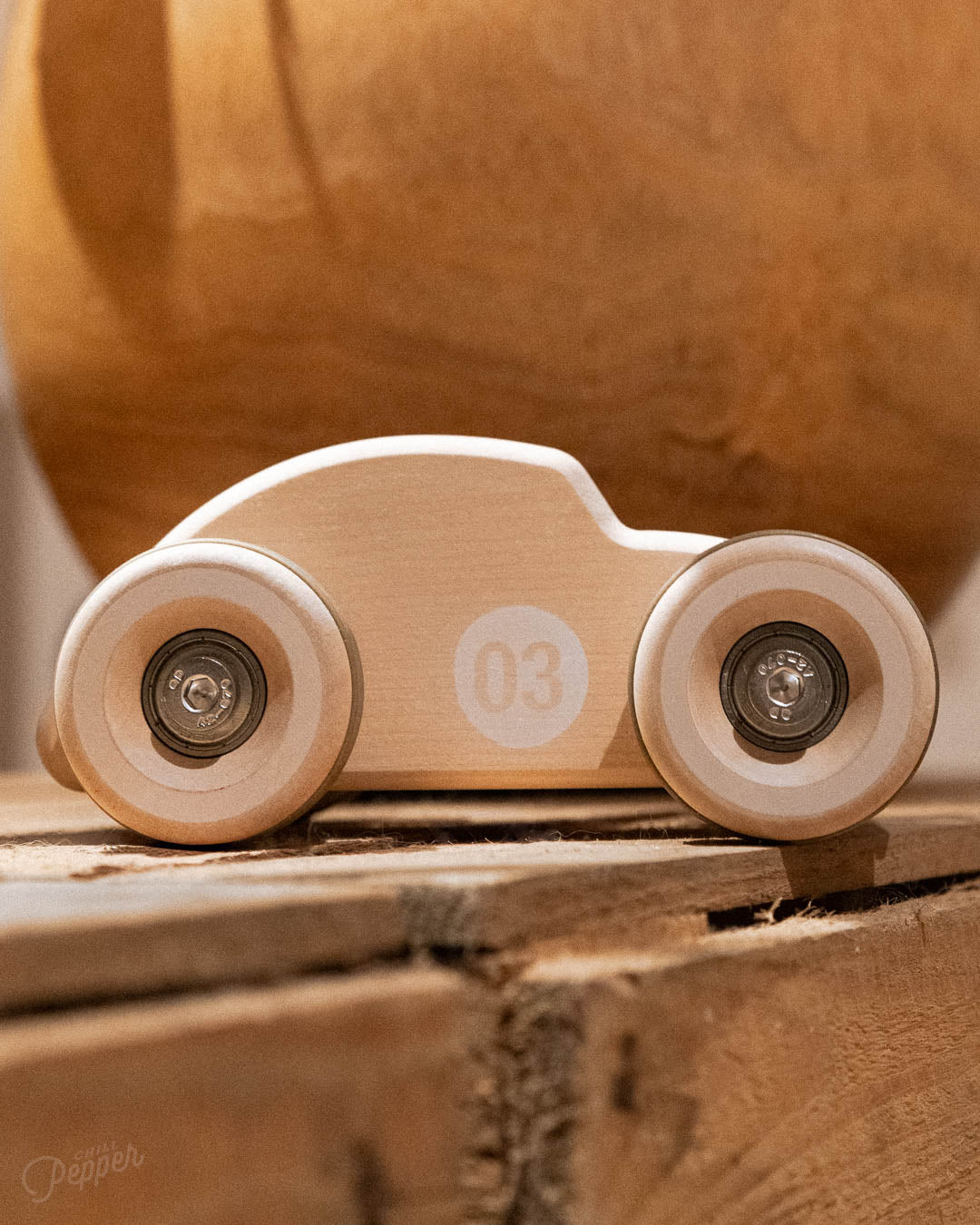 Chunkies No. 03 – Houten Speelgoedauto "The Bug" (Natural)