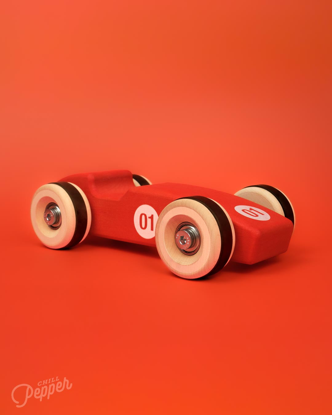 Chunkies No. 01 – Wooden Racing Car "The 1956 Legend" (Single Seat)