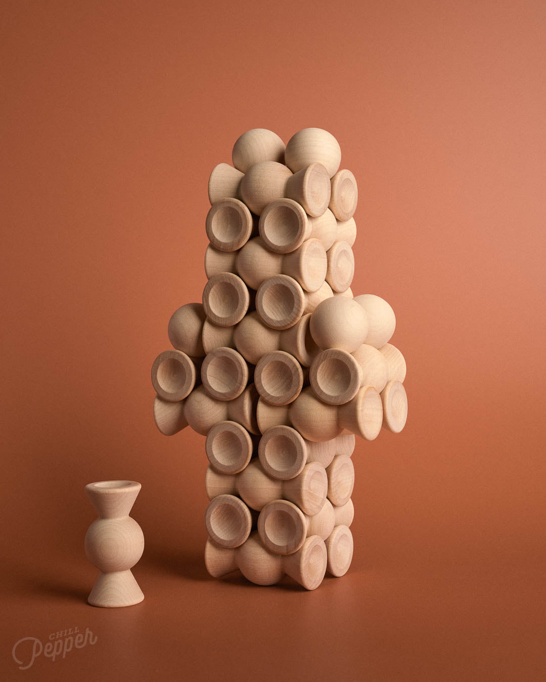 Chill Pepper Sweets – Wooden Stacking Game "Sugar Free" (33 pcs)
