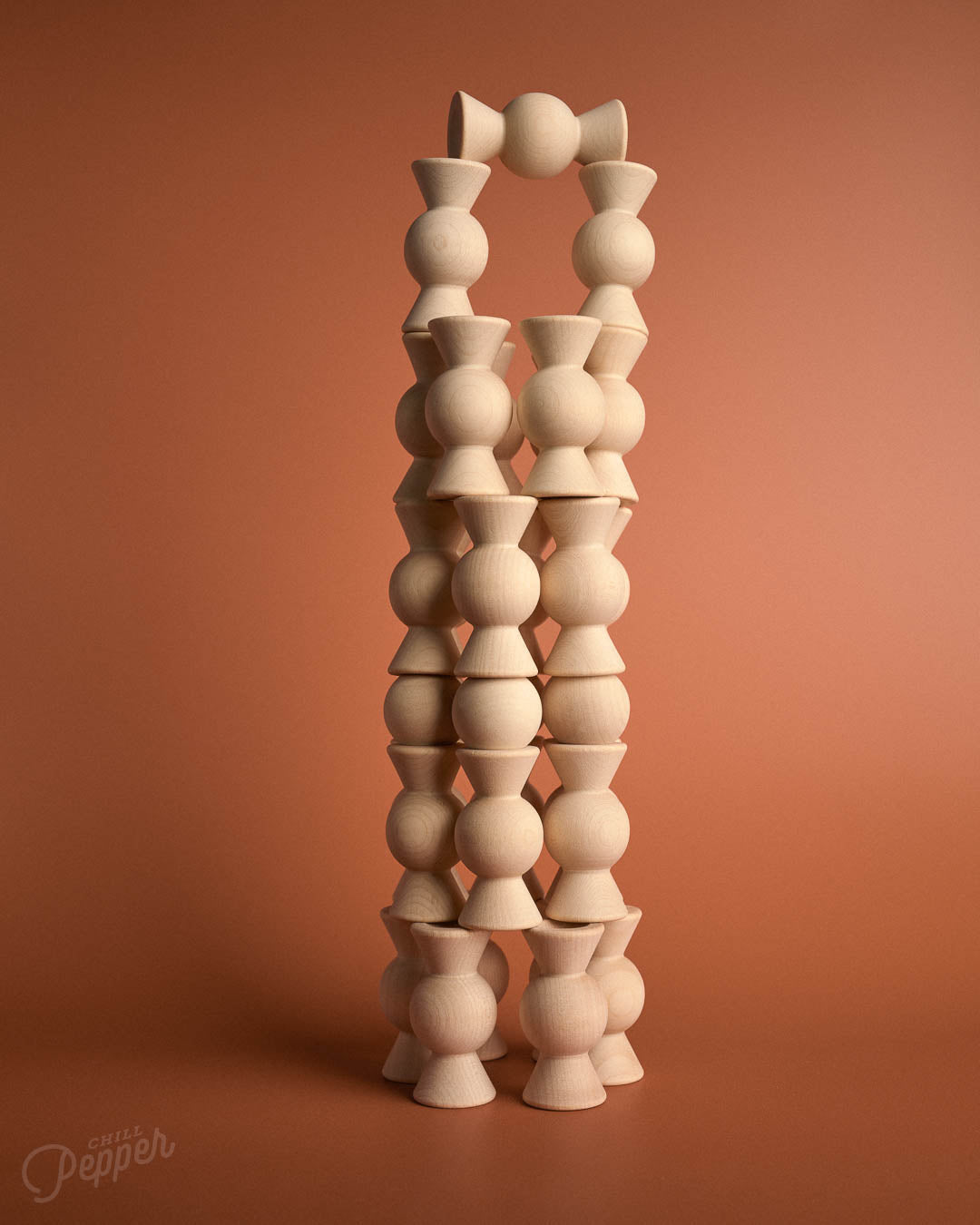 Chill Pepper Sweets – Wooden Stacking Game "Sugar Free" (33 pcs)