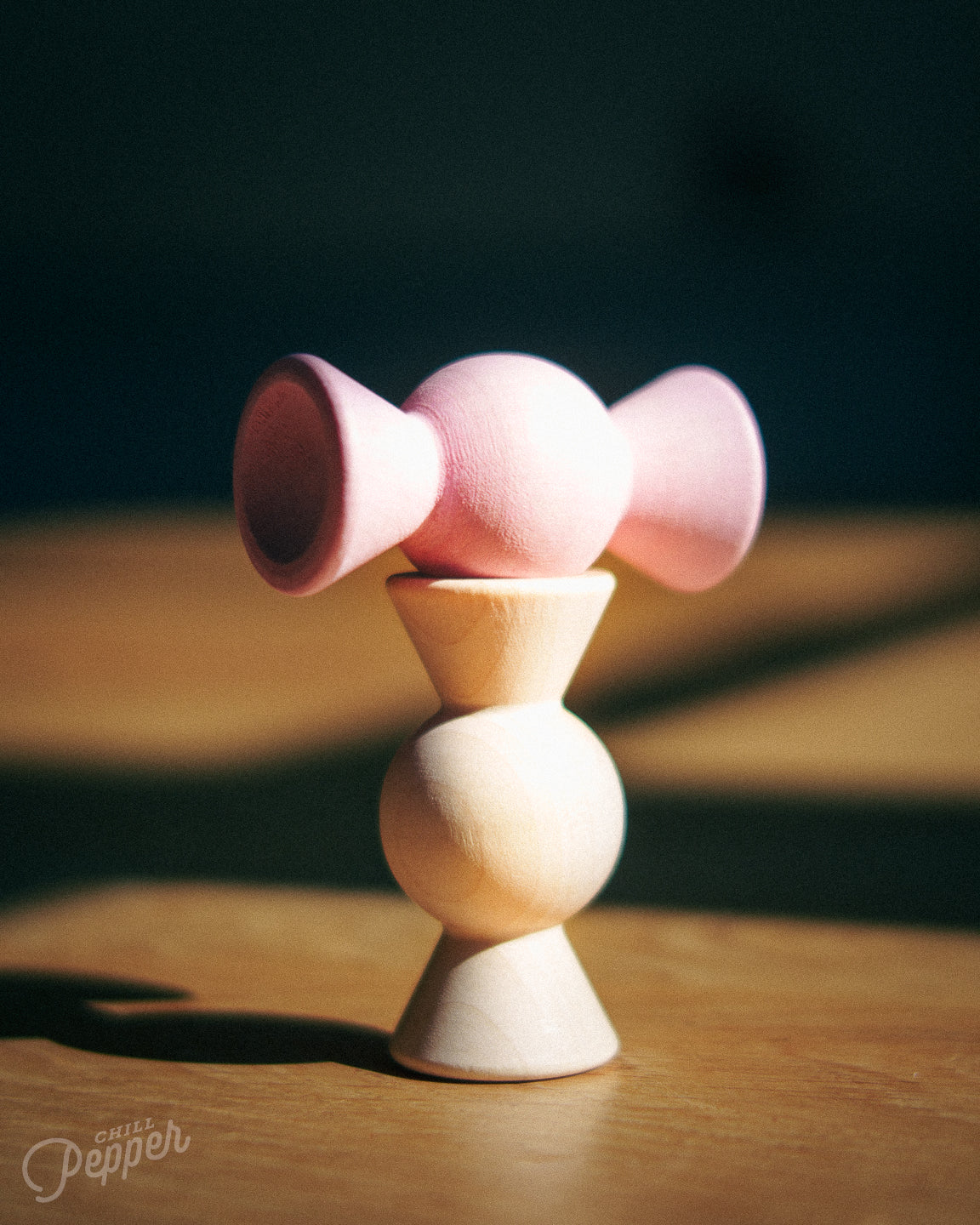 Chill Pepper Sweets – Wooden Stacking  toys - A close-up of two Sweets together